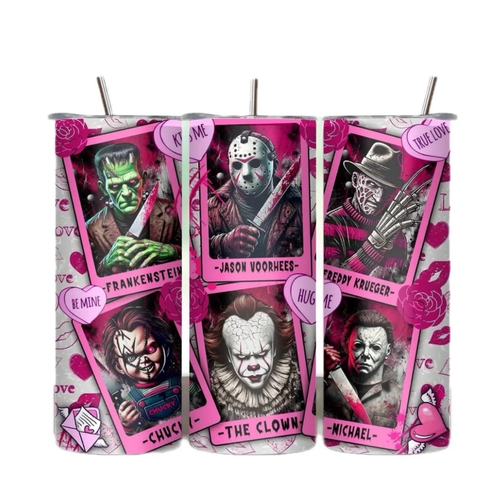 Handmade Scary Tumbler. NWOT‎